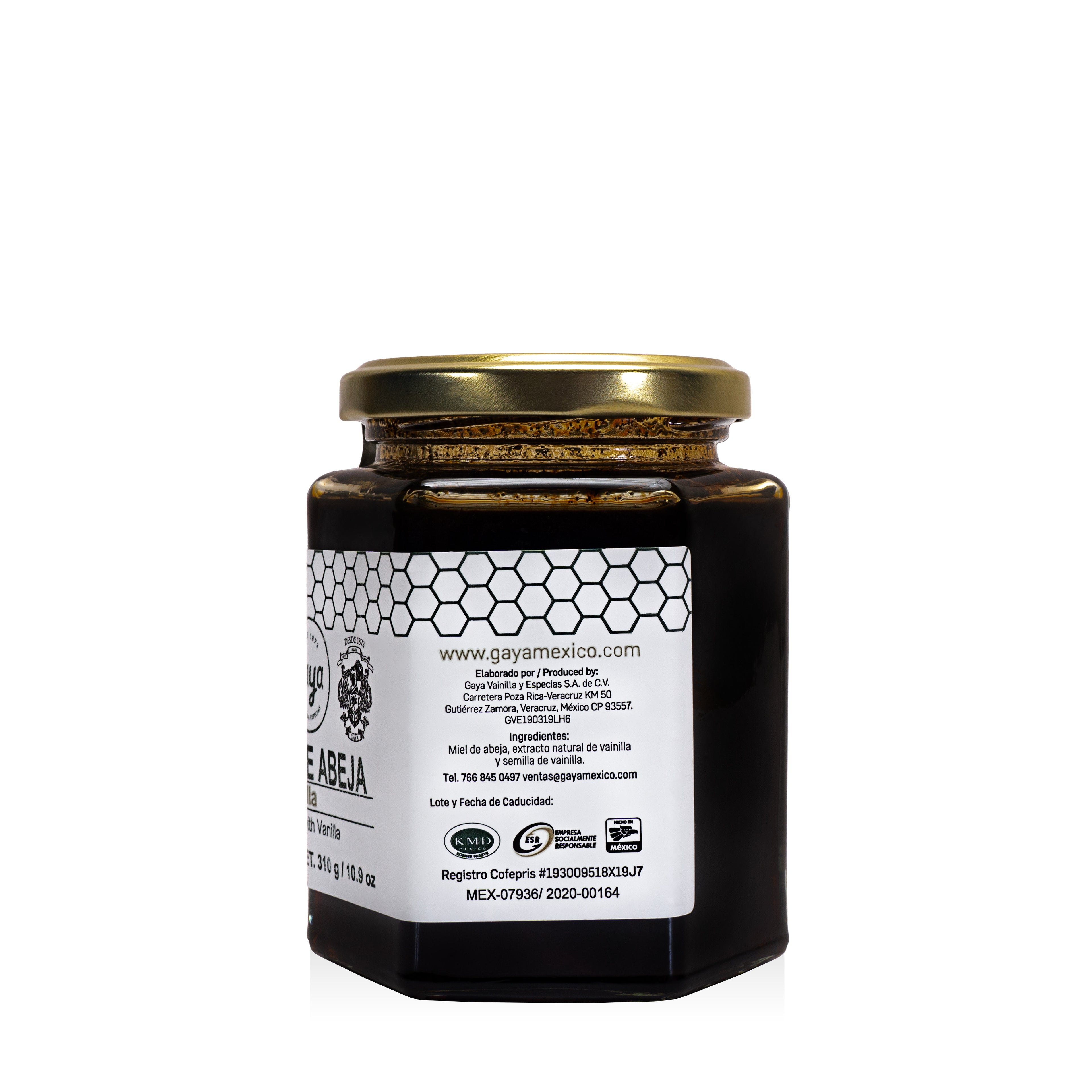 Miel de Abeja Natural con Vainilla Gaya | Dulzura artesanal y aroma gourmet