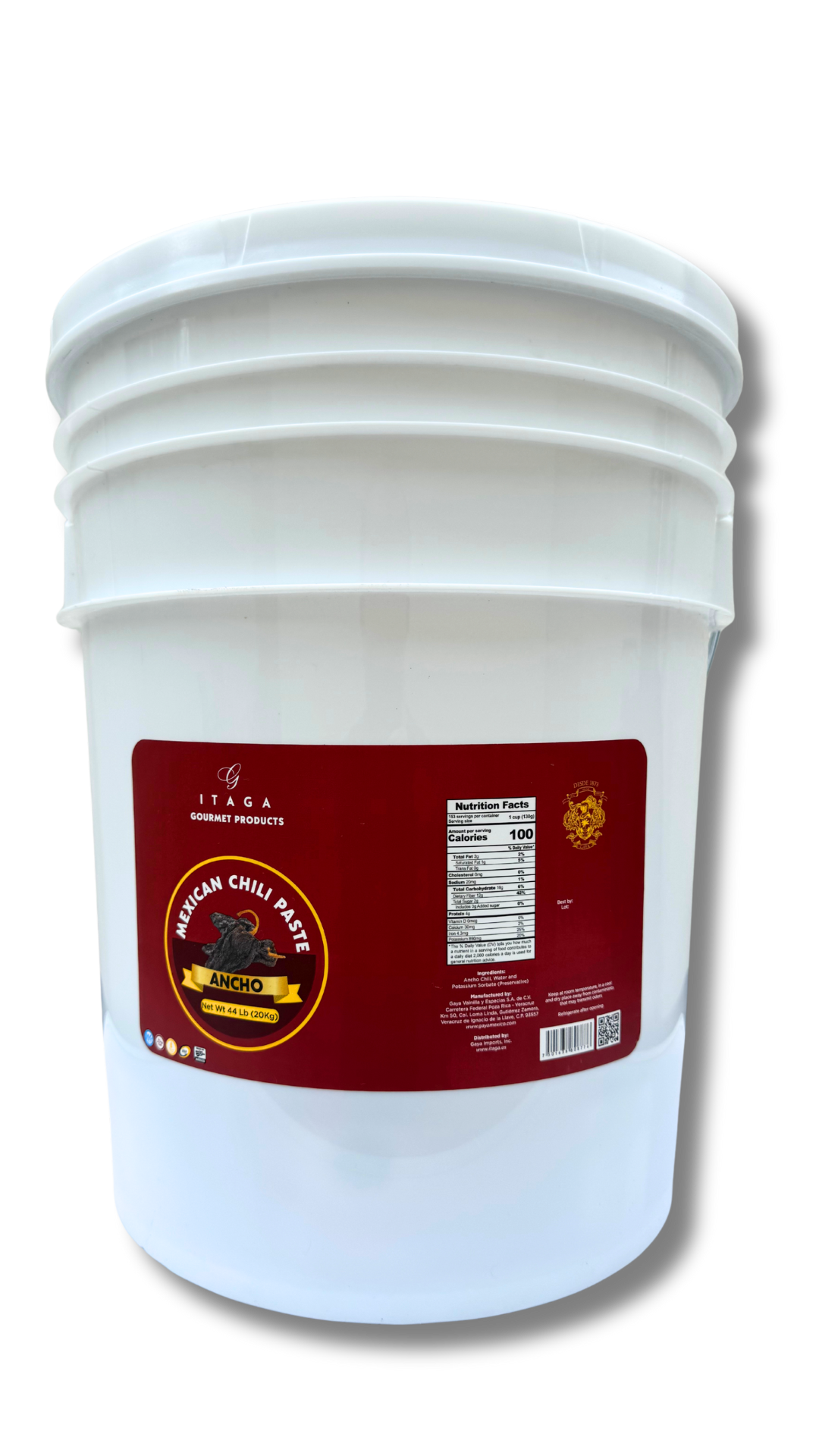 ITAGA Ancho Pepper Paste | Sweet &amp; Mild Chili | Authentic Mexican Pepper