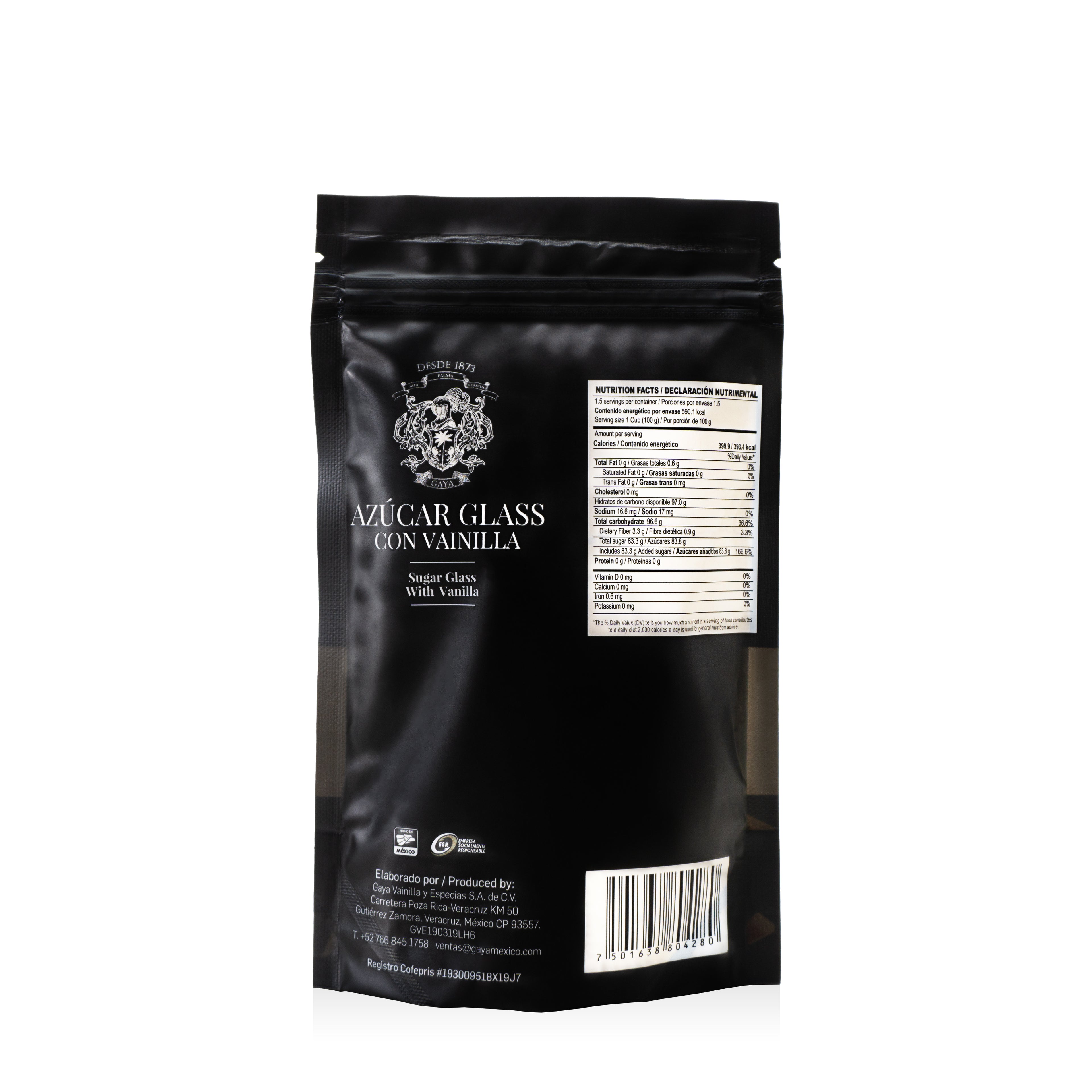 Azúcar Glass con Vainilla Natural Mexicana | Gaya