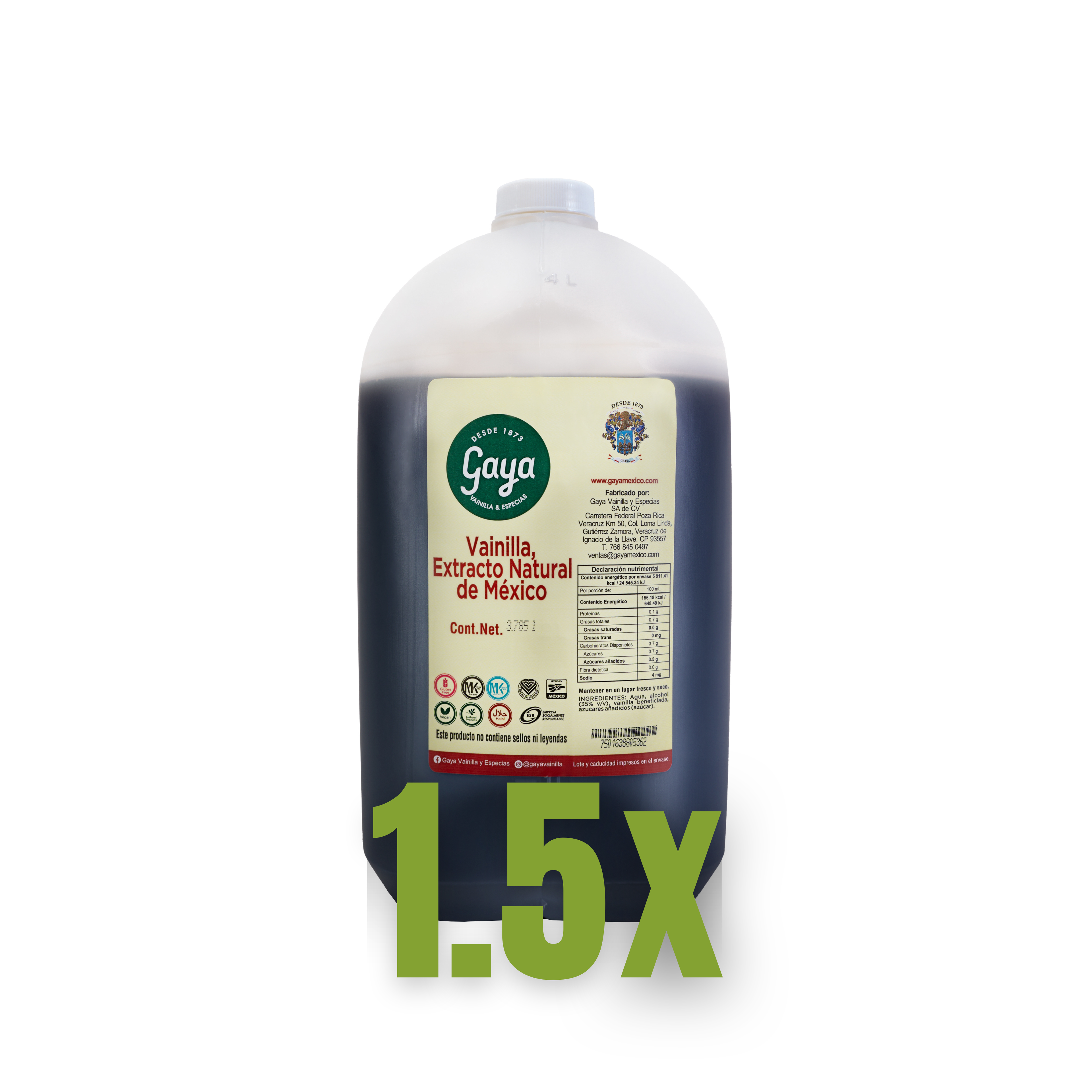 Extracto Natural de Vainilla Mexicano 1.5X | Gourmet, Puro y Concentrado