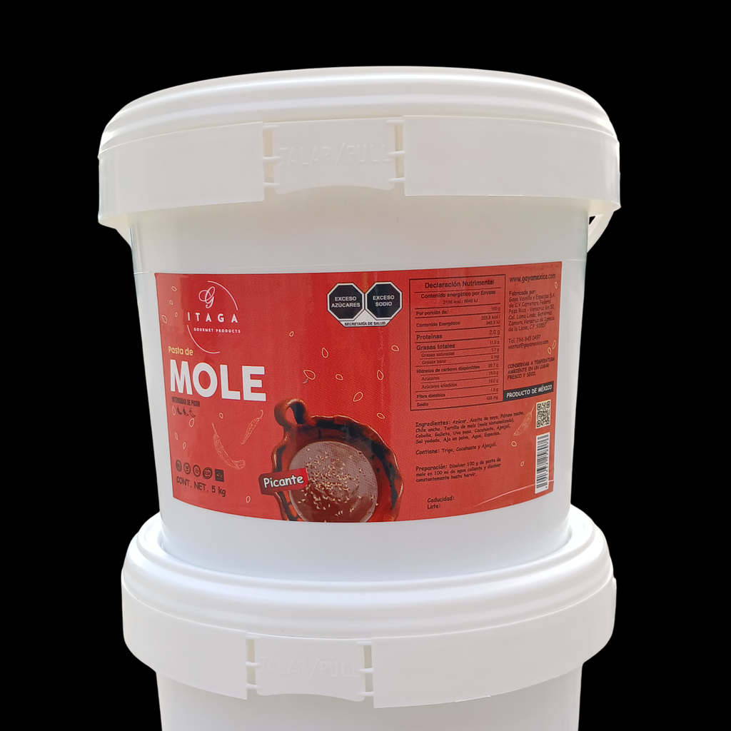 Pasta de Mole Hot Gaya | Mole Artesanal Picante Mexicano