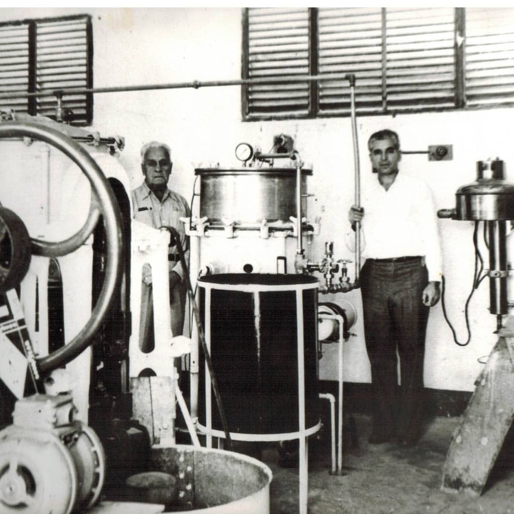 Primer horno para beneficio de vainilla