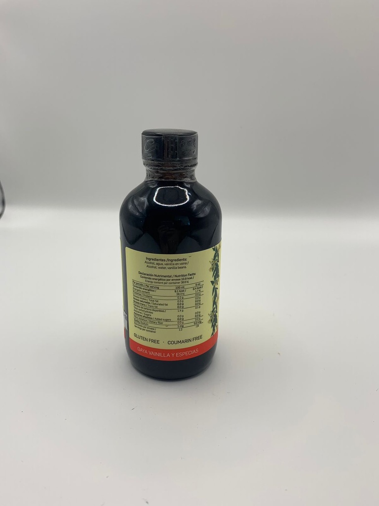 Extracto Natural de vainilla Gaya de 1 F sin azúcar de 120 ml