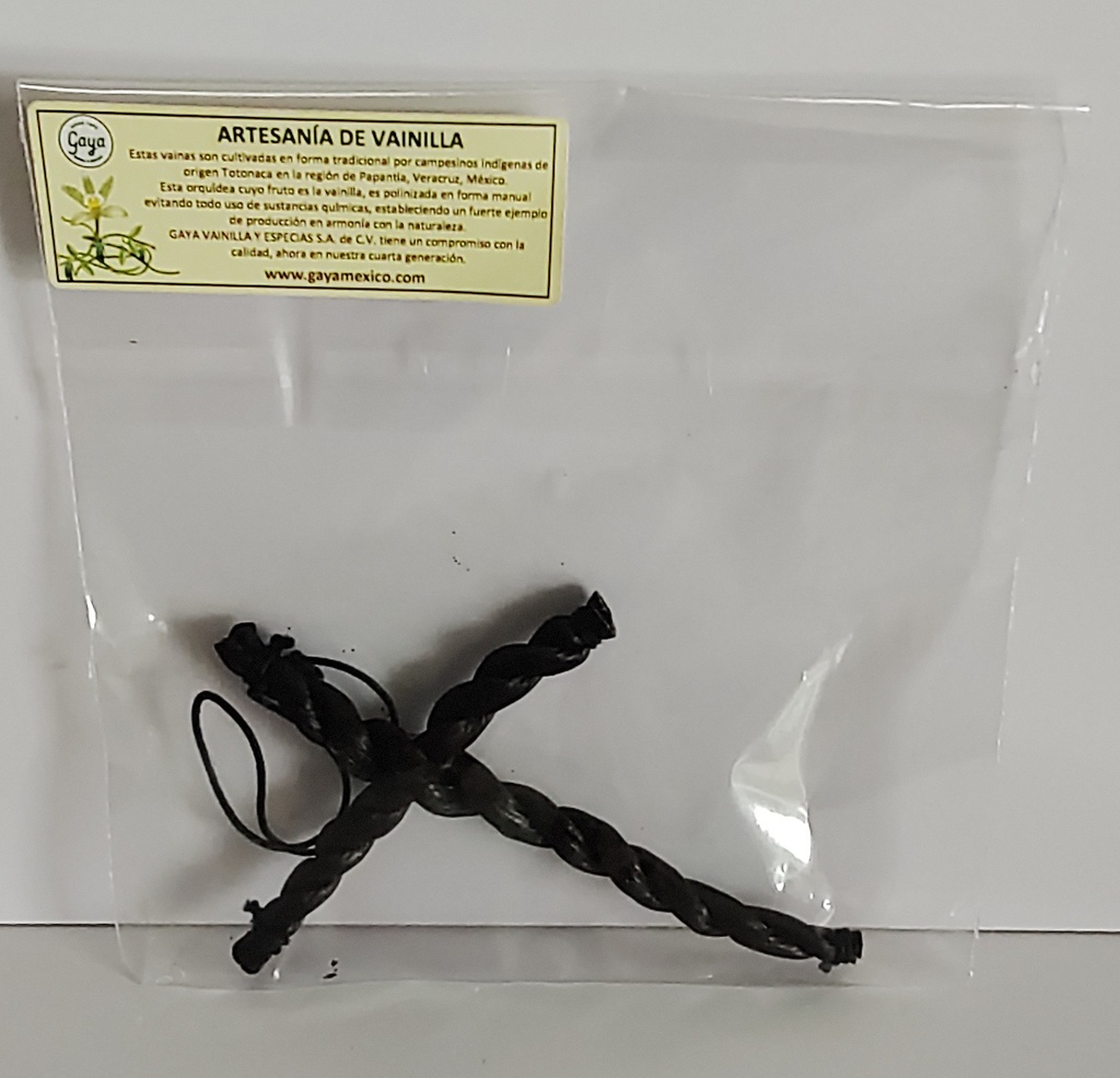 Figura de Vainilla Artesanal Cruz Trenzada