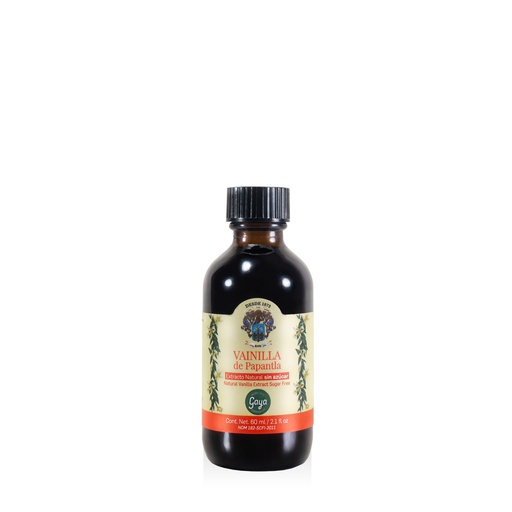 [GPE0101] Vainilla, Extracto Natural de Papantla Gaya 1X de 60 ml