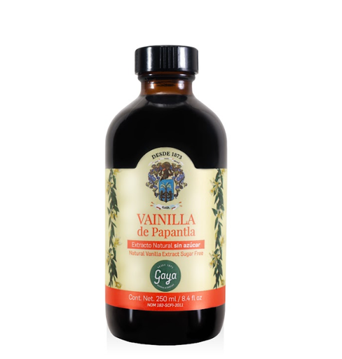 [GPE0203] Vainilla, Extracto Natural sin Azucar de Papantla Gaya de 250 ml