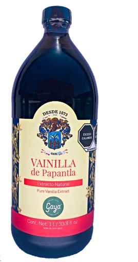 [GPE0105] Vainilla, Extracto Natural de Papantla Gaya de 1 L